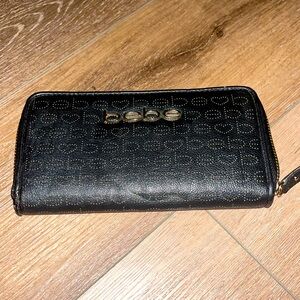 Bebe Black Wallet with card holder